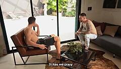 spanish babe invites colombian neighbor for tit tasting