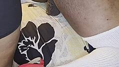 Bold Femdom Wife Assfucks Husband with Huge Ebony Strap-On Toys