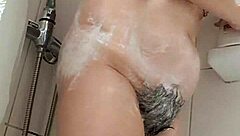 stepmom teases with her sexy hairy pussy show