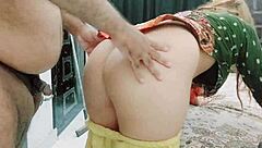 Pakistani maid fucked hard by old daddy intense action