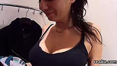 czech nympho teased in shop then drilled pov anal