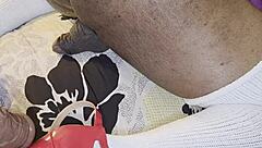 Bold Femdom Wife Assfucks Husband with Huge Ebony Strap-On Toys