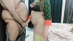 Pakistani maid fucked hard by old daddy intense action