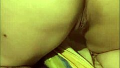 young pierced beauty swallows facial after toy play