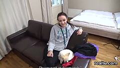 czech nympho teased in shop then drilled pov anal