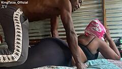 i massage kingtaiza's fat ebony booty then fuck deep