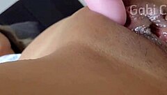 brazilian skinny teen moans submissive assplay with toys