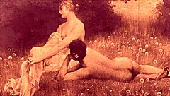 vintage scenes depict erotic bodies in antique passion