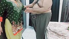 Pakistani maid fucked hard by old daddy intense action