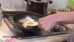 Sultry Japanese Housewife Masters Deep Blowjob