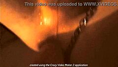 Tranny with monster cock teases boyfriend's tits boldly