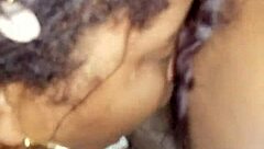 Gorgeous Black MILF Devours Dick Balls!