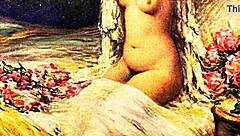 vintage scenes depict erotic bodies in antique passion