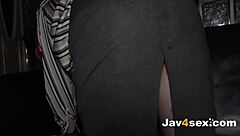 wow yuki kurosawa's miniskirt lifted for doggy creampie 😍💦