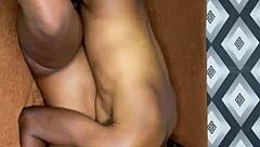 brown skin babe craves my big black cock deep in her shaved pussy.