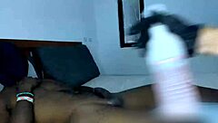 petite blonde shaves massive black cock in kinky interracial fetish