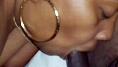 Gorgeous Black MILF Devours Dick Balls!