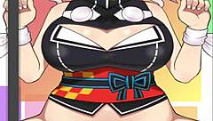 kaguya moans loudly as huge cock pounds her tight ass deep