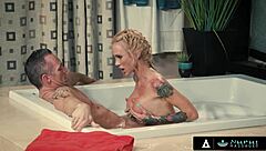 sarah jessie nuru massages with deepthroat titty fuck proving him wrong