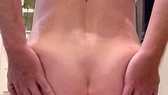 WIDE ANAL GAPE FROM MASSIVE CONE DILDO TRAINING SESSION