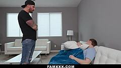 stepdad catches teen sucking stepbro cock wants in too?