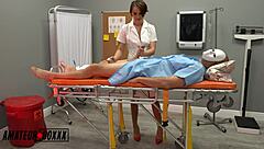 nurse natalie delivers perfect patient handjob
