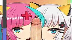 kaguya moans loudly as huge cock pounds her tight ass deep