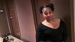 Tall dreadhead's big black cock thrills eager guest