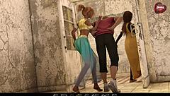 brunette's shaved pussy creampie in sandstorm part 7