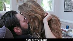 Stepdad Slams Horny Teen's Dripping Wet Cunt Doggystyle Hardcore!