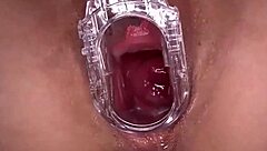 guy smashes her wet shaved pussy eagerly