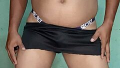 victorias secret purple satin thong striptease dance