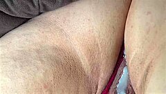 watch her swallow huge cumshots after creampie in fat ass pussy closeup