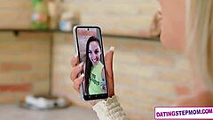 Hot milf stepmom Shalina Devine joins his dating adventure for blonde big tits blowjob and hardcore fucking first.