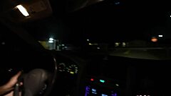 hitchhiking slut rides fat cock thanks