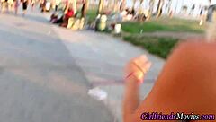 Blonde teen babe licks petite lesbian ass hungrily?