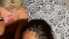 Latina Bisexuals Humiliate Until He Pounds Big Tits