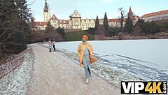 innocent lakeside couple seduced into wild threesome pickup