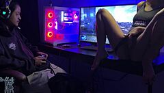 wife competes against spider-man in steamy homemade handjob challenge