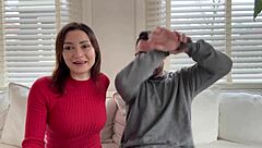 i hang out backstage with stunning italian valentina bianco and andres acosta