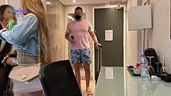 Yasmin Mineira moans as he thrusts deep into her tight ass nicely