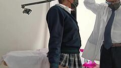perverted doctor examines latina patient's big ass hospital