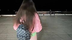 cute czech got public creampie tanked full in shaved pussy 💦