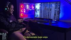 wife competes against spider-man in steamy homemade handjob challenge