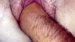 she spreads legs for sloppy wet hairy pussy licking session in casual play