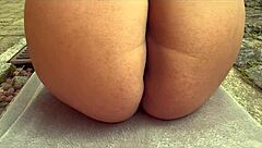 big ass wife flaunts her monster curves in thong