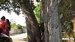 street fucking big ass tits outdoor orgasm cumshot