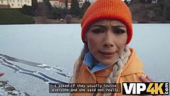 innocent lakeside couple seduced into wild threesome pickup