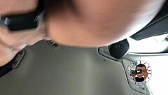 Hazel's Sloppy Ebony Blowjob Pulls Me Over!