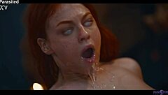 Alien parasite makes lesbians crave rough pussy licking!